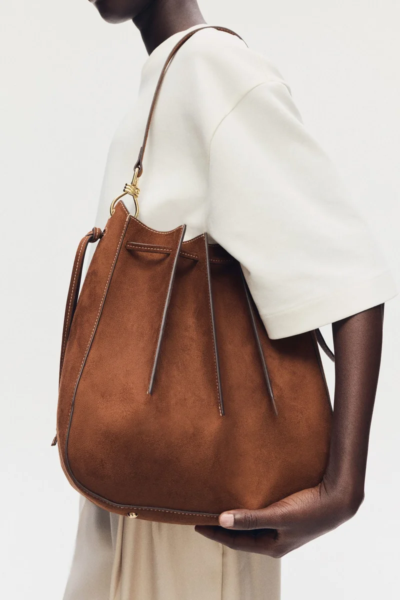 H&M Pleated shoulder bag